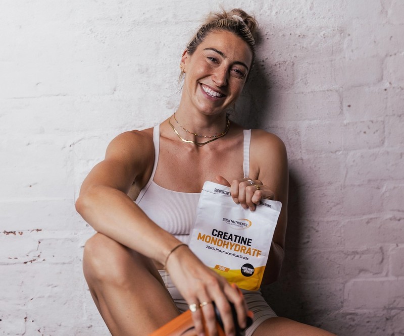 Bulk Nutrients - Blog - Nicola Macbeth with Creatine Monohydrate.webp