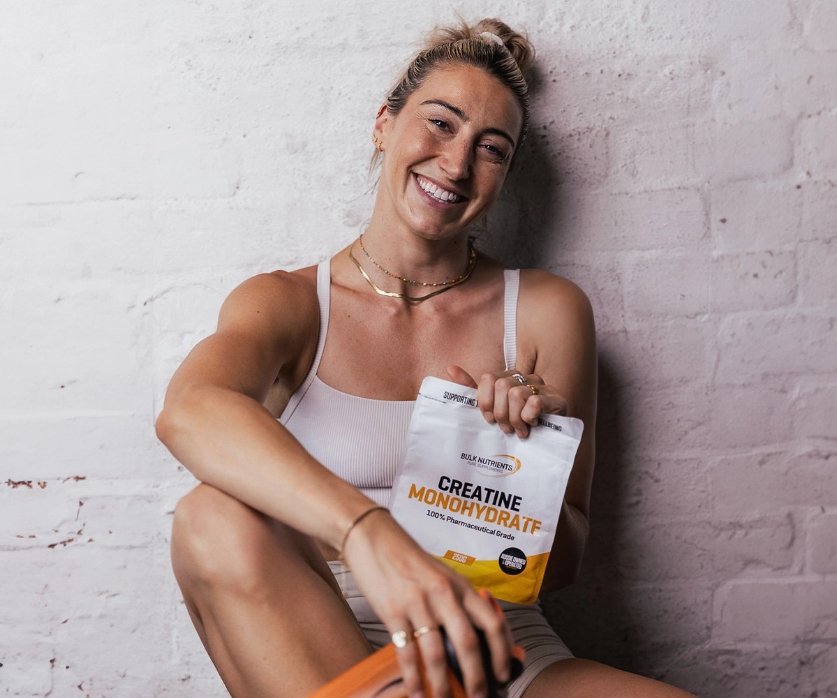 Bulk Nutrients - Blog - Nicola Macbeth with Creatine Monohydrate.webp