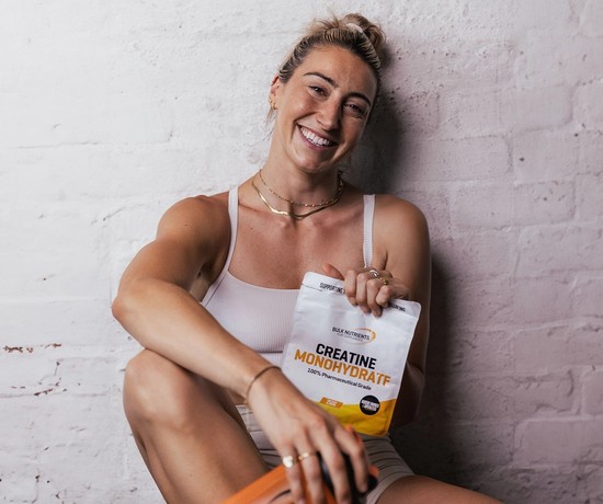 Bulk Nutrients - Blog - Nicola Macbeth with Creatine Monohydrate.webp