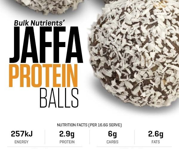 12 Days of Christmas - Jaffa Protein Balls recipe from Bulk Nutrients