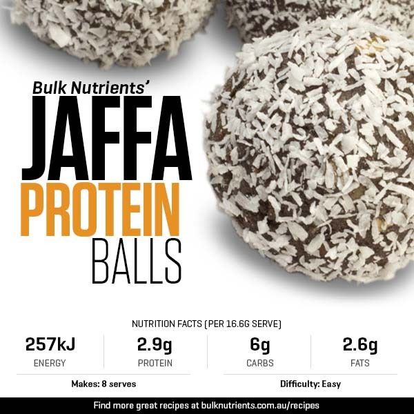 12 Days of Christmas - Jaffa Protein Balls recipe from Bulk Nutrients 