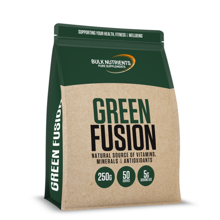Bulk Nutrients' Green Fusion packed with vitamins minerals and anti oxidants a blend you can trust