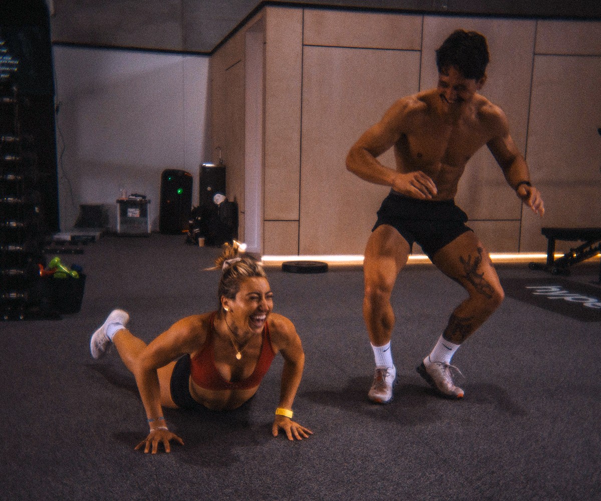 Doing workouts with friends is fun