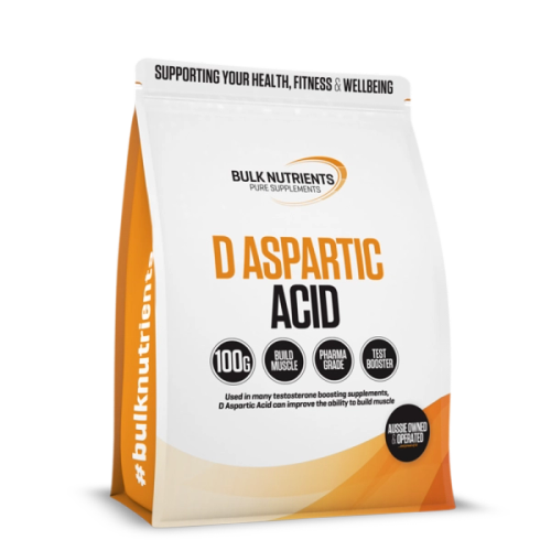 Bulk Nutrients' D Aspartic Acid can improve the ability to build muscle and used in many testosterone boosting supplements