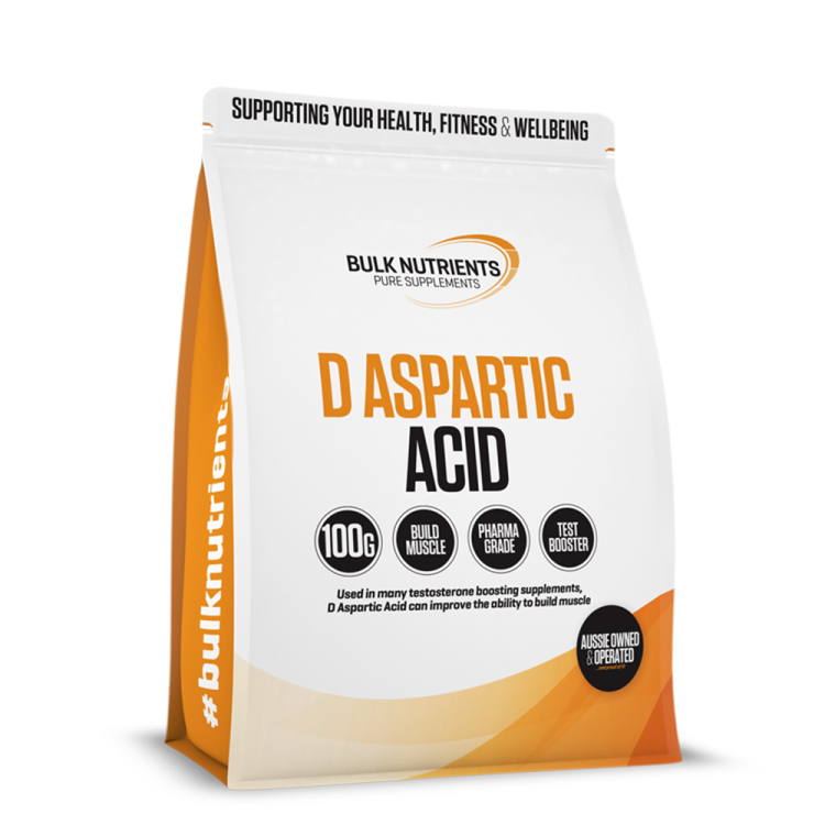 Bulk Nutrients' D Aspartic Acid can improve the ability to build muscle and used in many testosterone boosting supplements