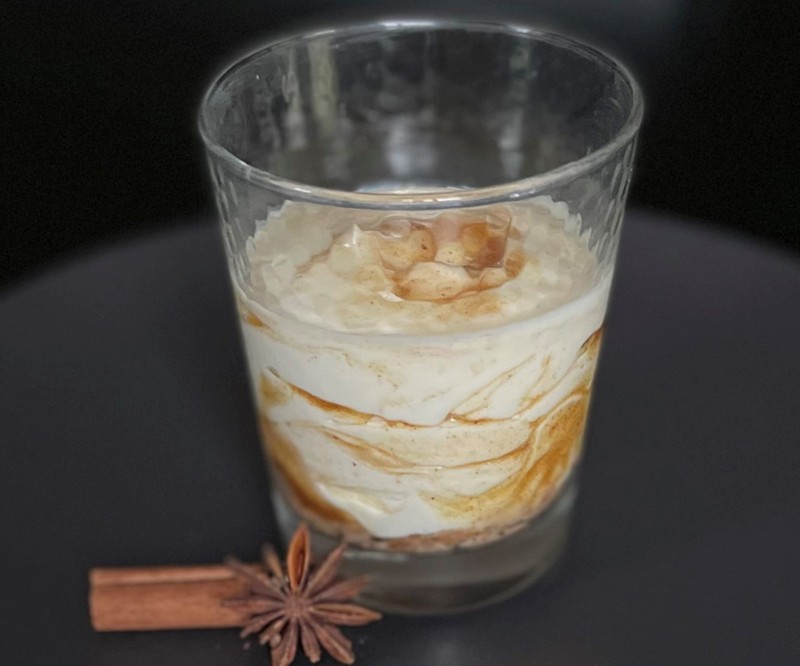 High protein Caramel Chai Mousse recipe from Bulk Nutrients