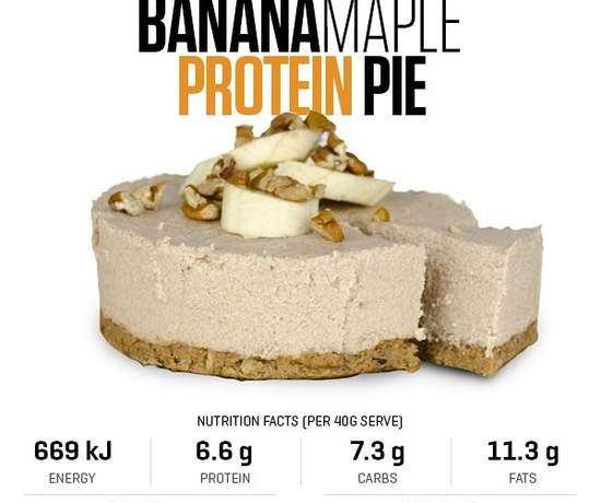 12 Days of Christmas - Banana Maple Protein Pie recipe from Bulk Nutrients