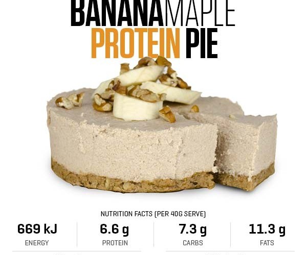 12 Days of Christmas - Banana Maple Protein Pie recipe from Bulk Nutrients