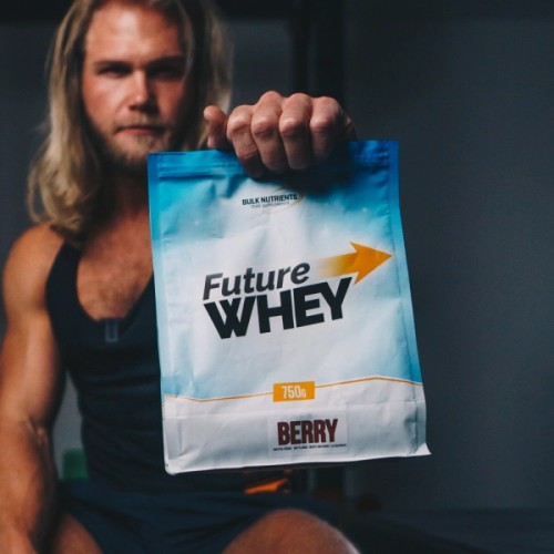 Bulk Nutrients' Future Whey offers a 100% plant-based source of free form amino acids, providing a refreshing and effective way to take protein. Berry flavour.