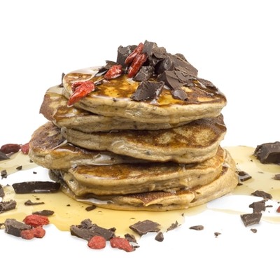 12 Days of Christmas - Choc Biscuit Pancakes recipe from Bulk Nutrients 