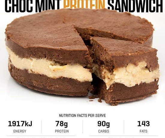 Choc Mint Protein Sandwich recipe from Bulk Nutrients