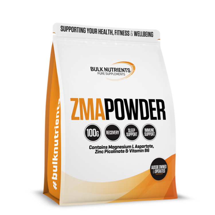 Bulk Nutrients' ZMA Powder combines Zinc Magnesium and Vitamin B6 and found to have positive effects on athletes
