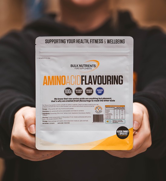 Bulk Nutrients' Amino Acid Flavouring makes raw aminos tastier
