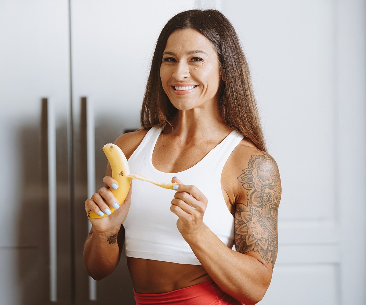 Bulk Nutrients Ambassador Tammie Sarkozy with Banana