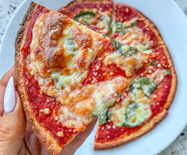 High Protein Margherita Pizza