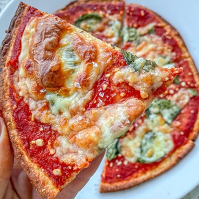 High Protein Margherita Pizza