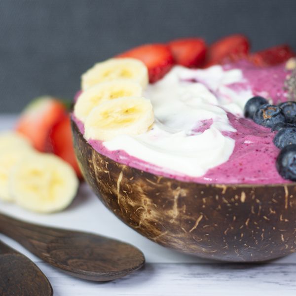 High Protein Red Fusion Berry Bowl recipe from Bulk Nutrients