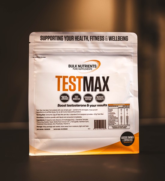 Bulk Nutrients' Test Max contains proven ingredients to boost testosterone levels
