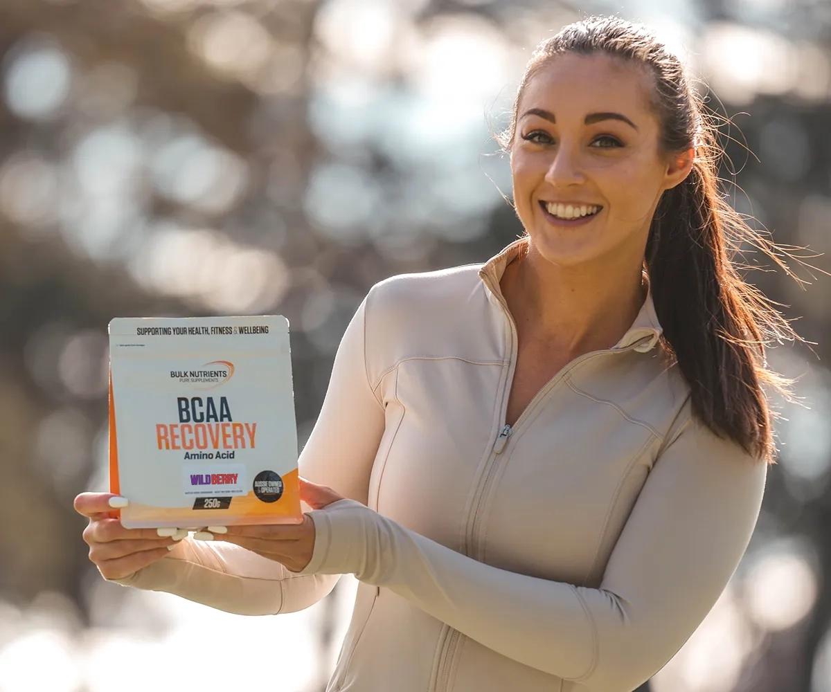 Bulk Nutrients Ambassador Helena Sly with BCAA Recovery