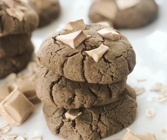 Caramilk Oat Cookies