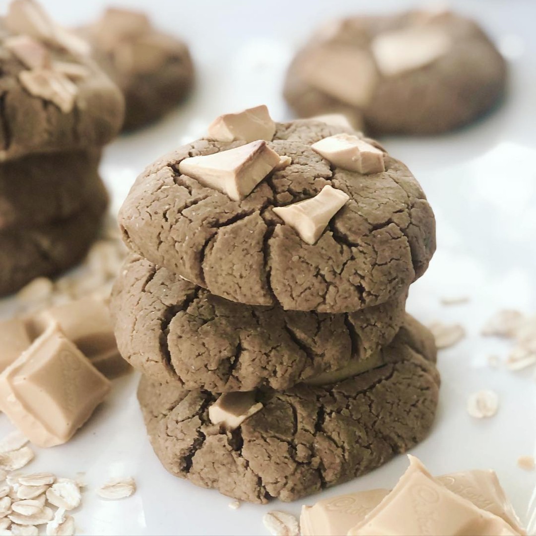 Caramilk Oat Cookies