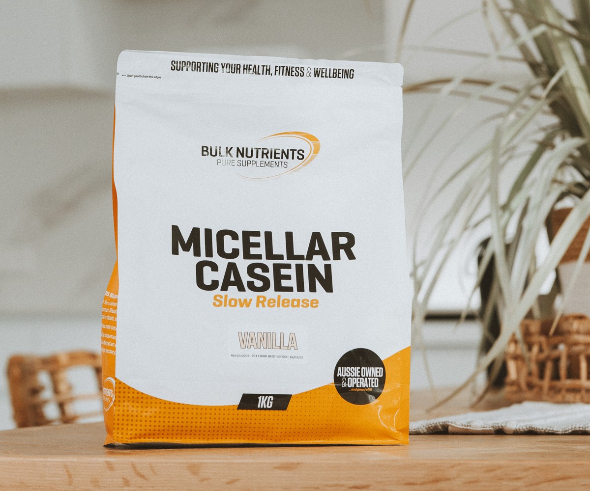 Slow-release proteins like casein can help your muscles recover while you sleep.