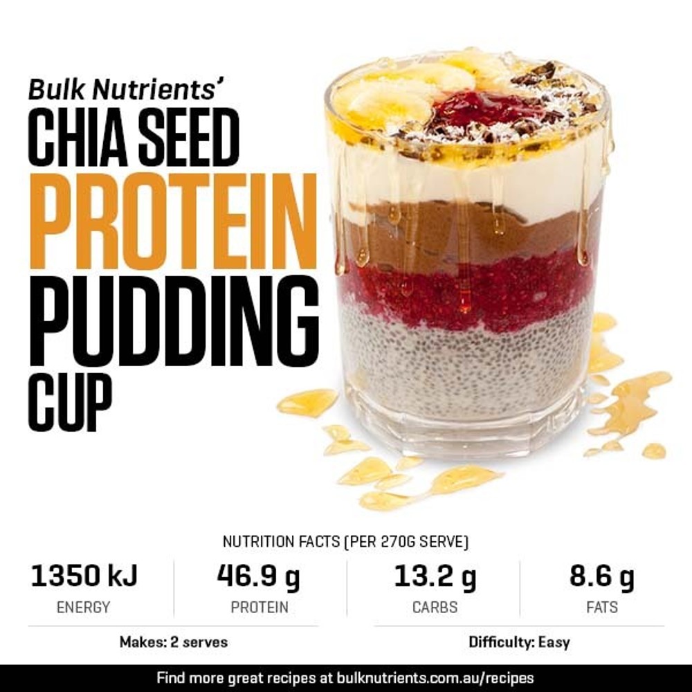 Chia Seed Protein Pudding Cup | Bulk Nutrients Recipe