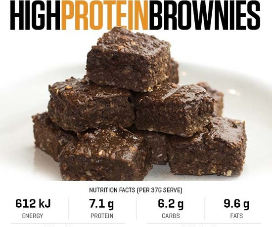 High Protein Brownies recipe from Bulk Nutrients