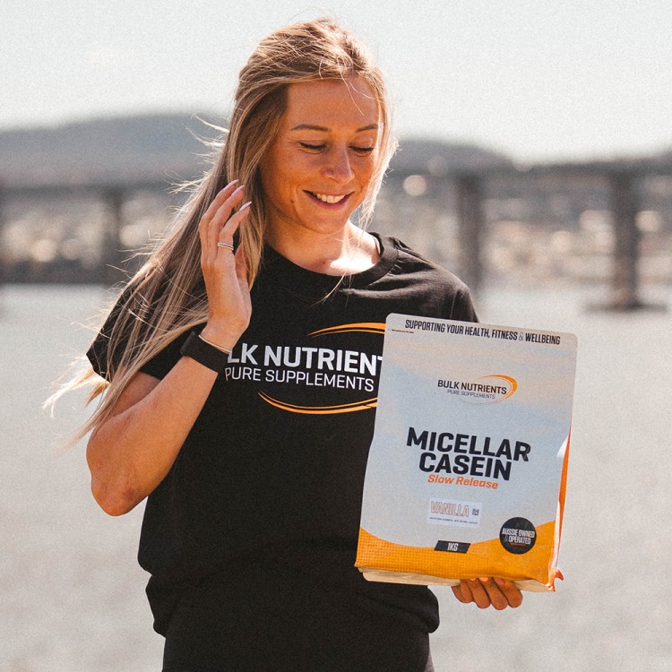 Indulge in the delicious taste of Bulk Nutrients' Micellar Casein, a creamy protein perfect for a nighttime snack. Comes in Vanilla flavour.