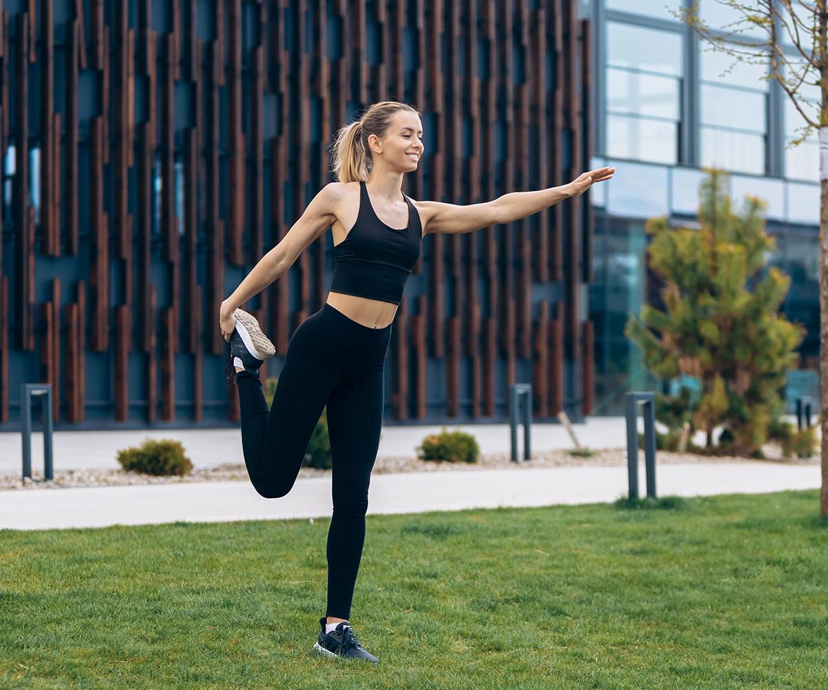 Bulk Nutrients - Blog - women stretching her leg on grass