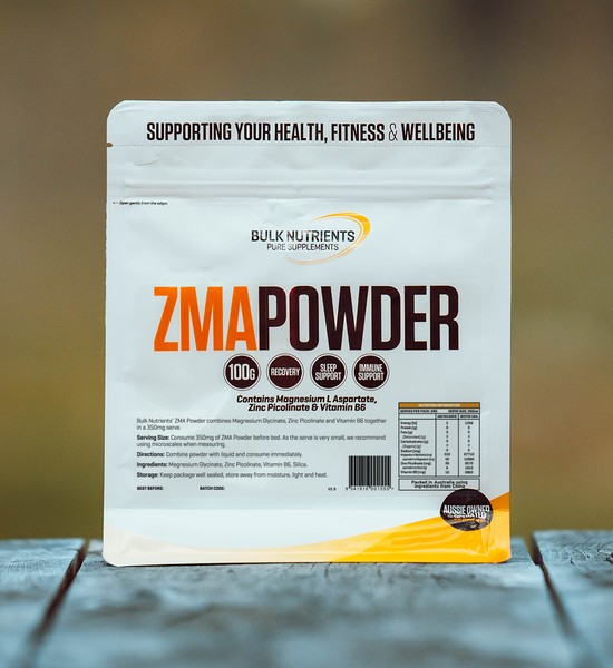 Bulk Nutrients' ZMA is a natural mineral supplement containing Magnesium L Aspartate, Zinc Picolinate and Vitamin B6.