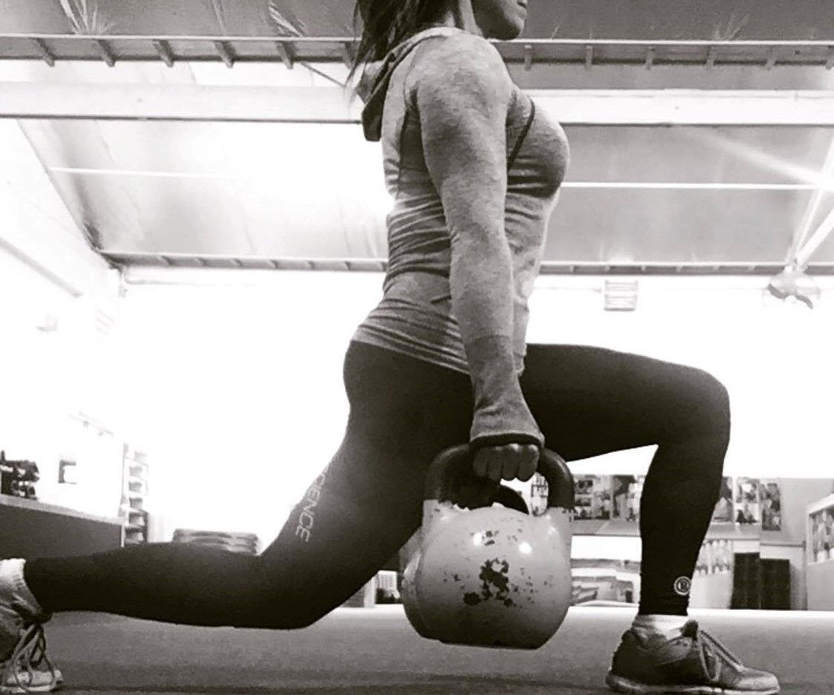 Dumbbell lunges are one of the best exercise for glute growth.