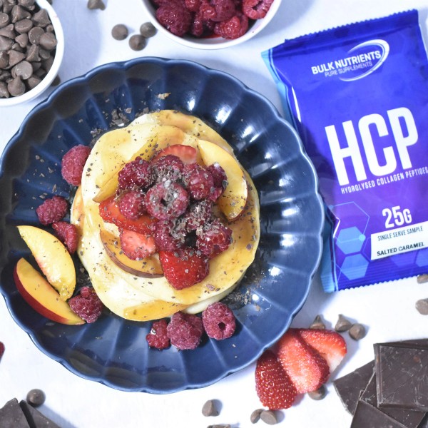 High protein Hydrolysed Collagen Protein Pancakes recipe from Bulk Nutrients
