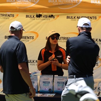 Bulk Nutrients samples at the JackJumpers Golf Day