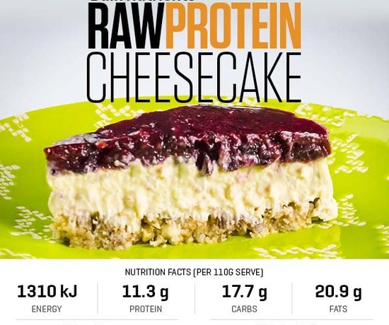 Raw Protein Cheesecake recipe from Bulk Nutrients