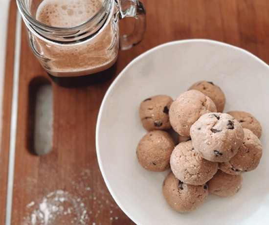 High protein Low Carb Vegan Cookie Dough Protein Balls recipe from Bulk Nutrients