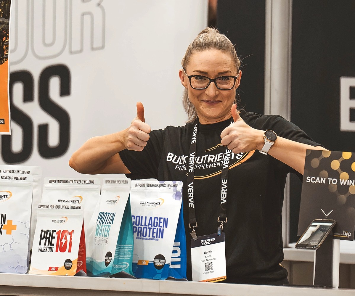 Bulk Nutrients at the AusFitness Expo with Sarah Smith