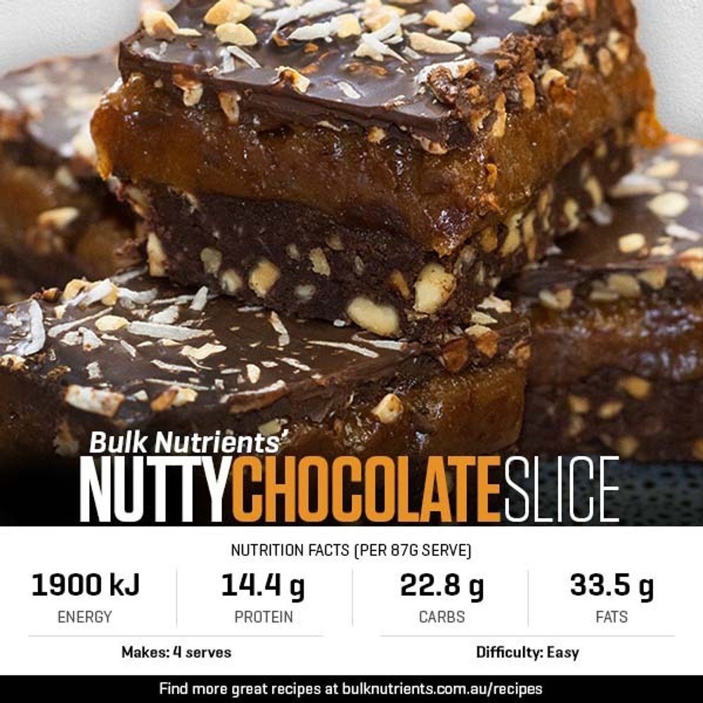 Nutty Chocolate Slice Recipe | Bulk Nutrients Recipe