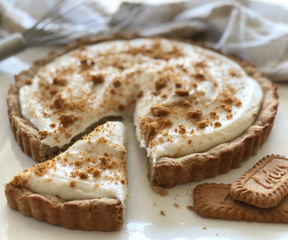 Biscoff Vegan Mousse Cookie Pie | Bulk Nutrients Recipes