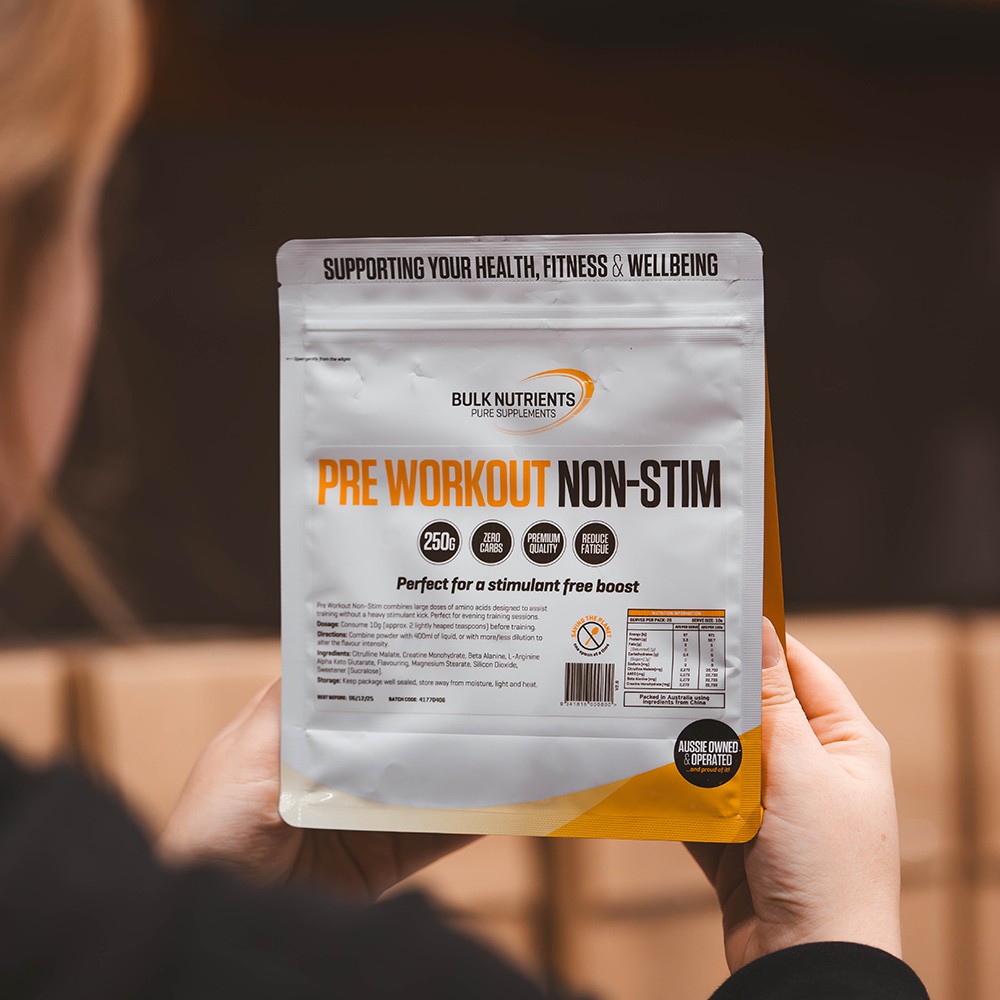 Bulk Nutrients' Pre Workout Non Stimulant powder