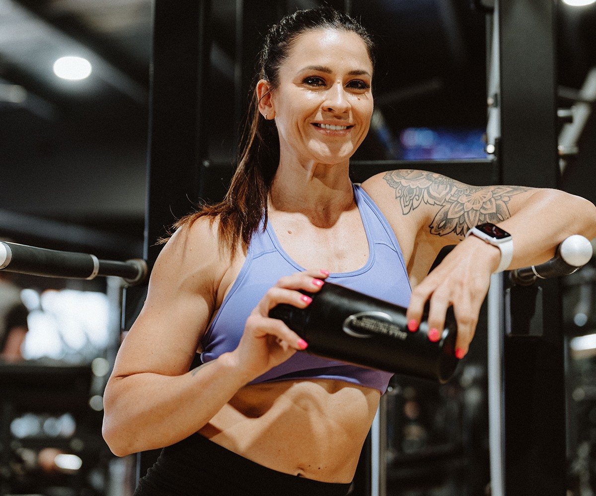 Bulk Nutrients Ambassadors Tammie Sarkozy with Black shaker