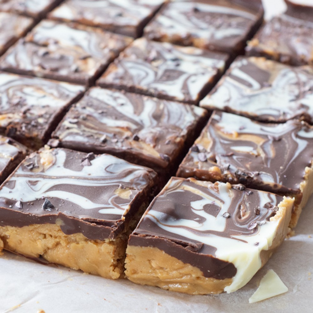 Simple Nutty Chocolate Ganache Protein Slice Recipe
