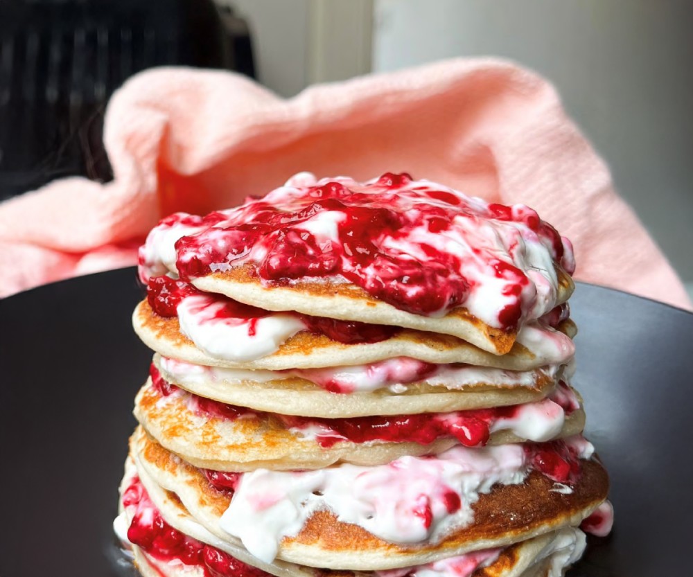 Fluffy Raspberry & Vanilla Pancakes | Bulk Nutrients Recipes