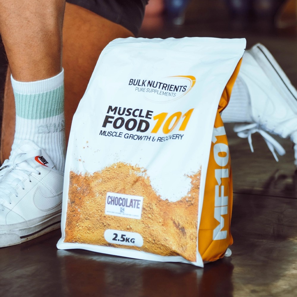 Get the gains you've been dreaming of with Bulk Nutrients' Muscle Food 101. With its 2-1 carb to protein ratio, this supplement is the ultimate choice for serious mass gain. Chocolate flavour.