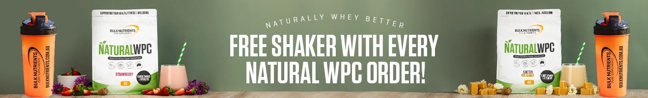 Free Shaker with every Natural WPC Order.