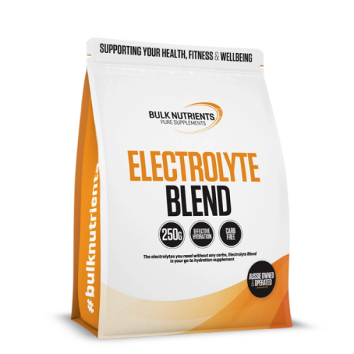 Bulk Nutrients' Electrolyte Blend containing the electrolytes you need without any carbohydrates its the go to rehydrating supplement