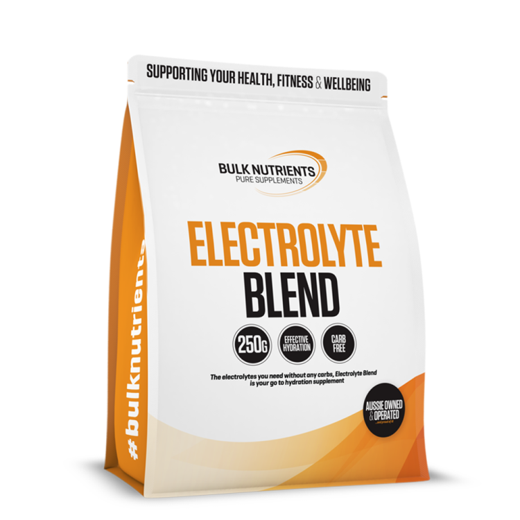 Bulk Nutrients' Electrolyte Blend containing the electrolytes you need without any carbohydrates its the go to rehydrating supplement