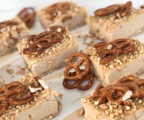 Salted Caramel Peanut Butter Slice