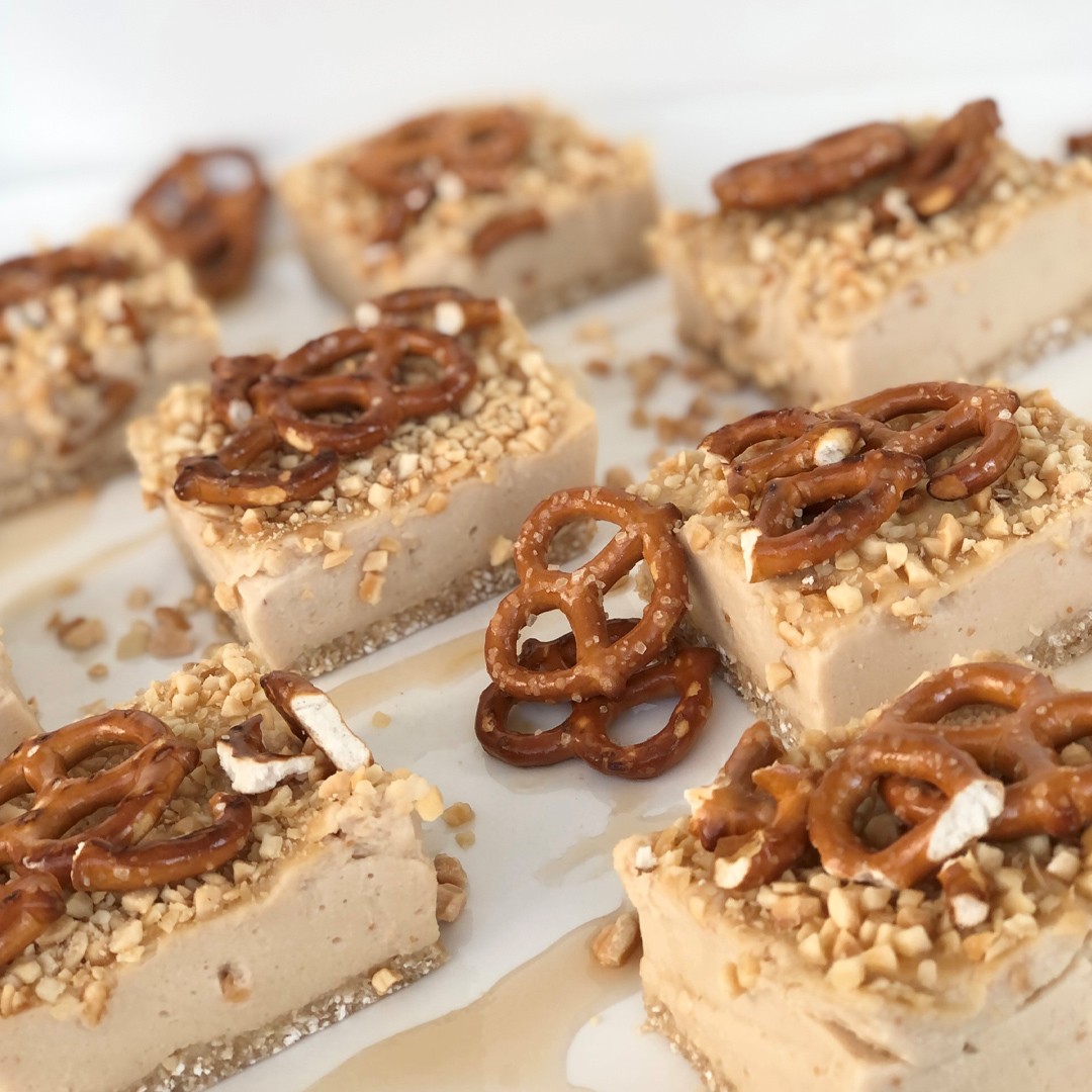 Salted Caramel Peanut Butter Slice