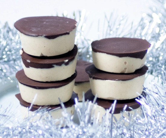 High protein 12 Days of Christmas Choc Peanut Butter Ice Creams recipe from Bulk Nutrients